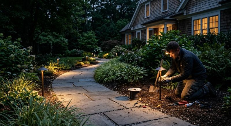 Landscape Lighting Installation in Kansas City, KS