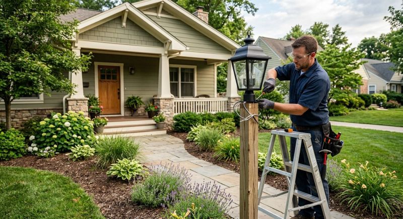 Landscape Lighting Installation in Kansas City, KS