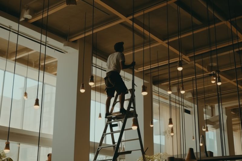 Lobby Lighting Installation